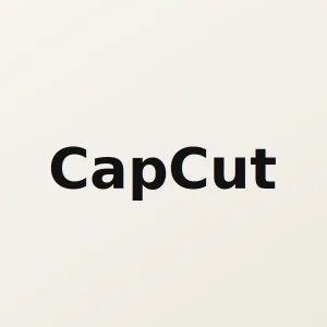 CapCut — نشان ساده سرویس — تصویر اختصاصی فروشگاه ترفندونی