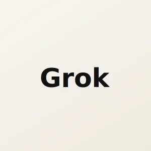 Grok — نشان ساده سرویس — تصویر اختصاصی فروشگاه ترفندونی